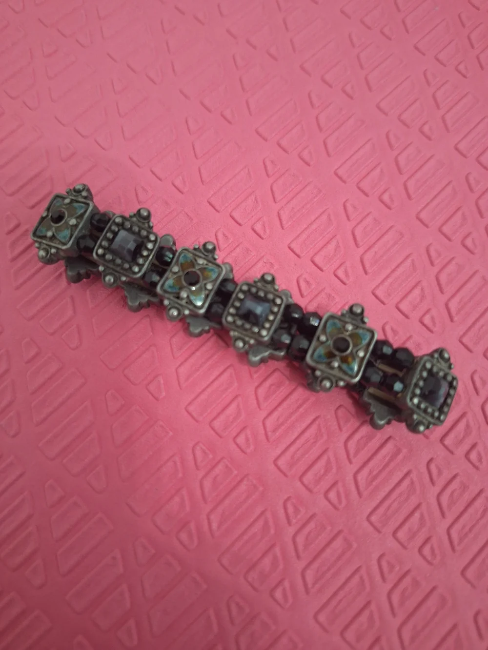 Accessorize Black and Silver Decorative Ring